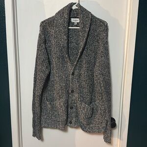 Button-up v-neck sweater